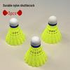 Durable Outdoor Nylon Badminton Shuttlecocks - 9 Yellow Pack