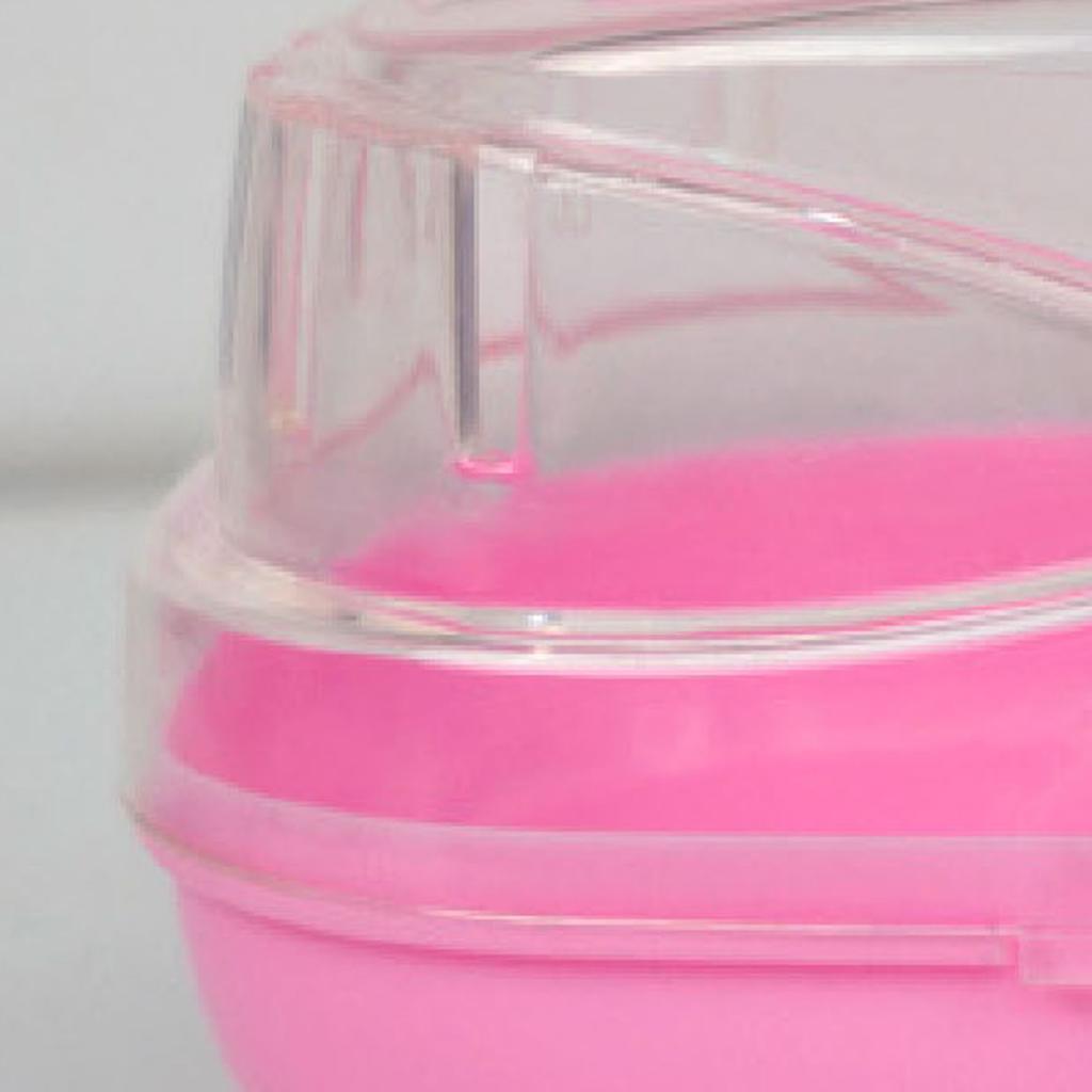Hamster Carry Case Cage Portable Lightweight Small Animal Carry Case for Outdoor Travel Pink