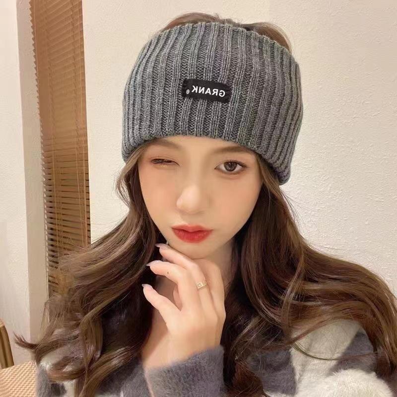 

Knitted Hair Band with Long Edges, Knitted Woolen Hair Band, Knitted All-rounder Head Accessory, Hair Accessory for Women сірий колір
