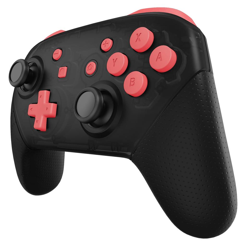 Set completo di pulsanti per eXtremeRate Switch Pro ABXY ZR ZL LR pulsanti per controller Pro Switch controller non incluso controller, D-pad - [Corallo]