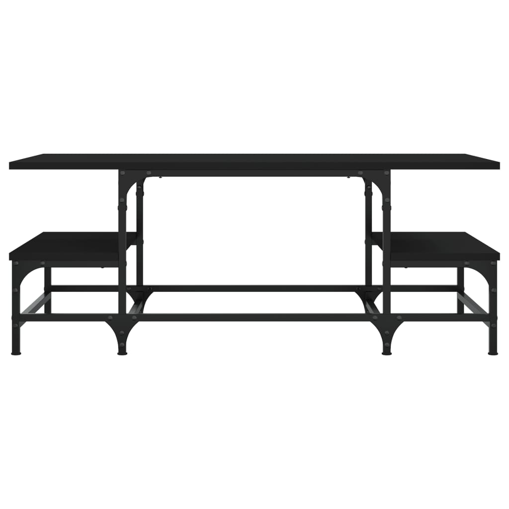 Coffee Table, Black, 100x50.5x40 Cm, Wood-based Material