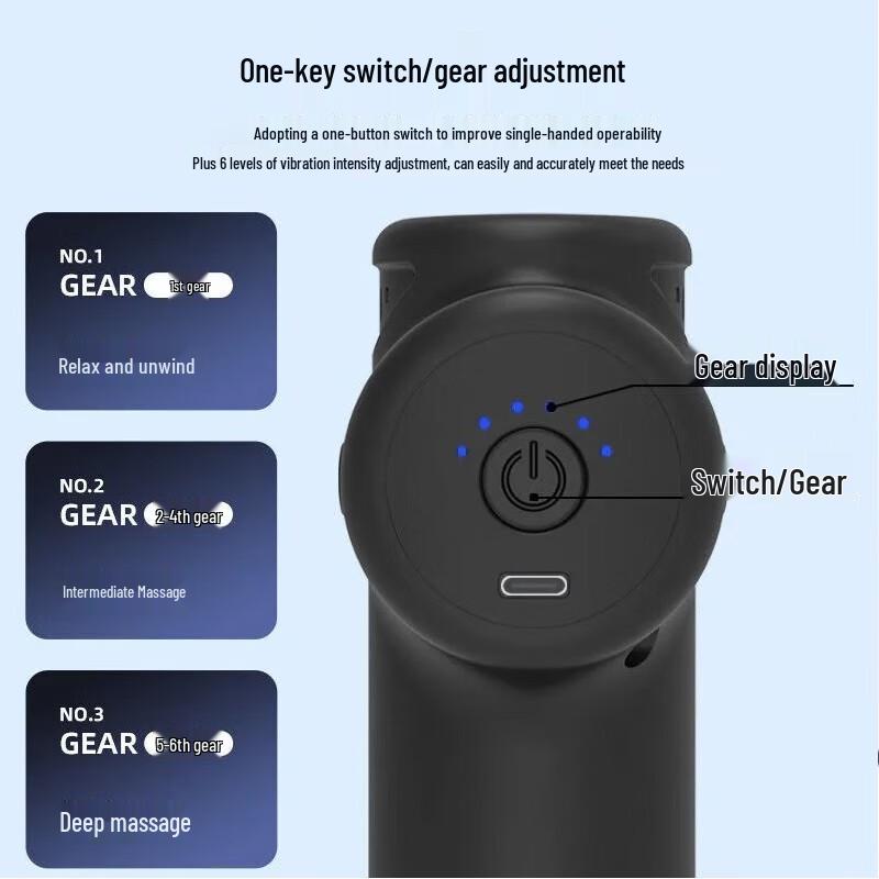 MEEE GOU J25 Percussion Massage Gun CN plug (adapter included)