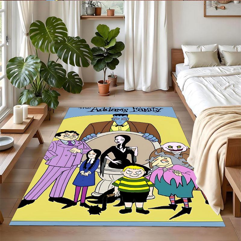 Crystal Velvet Rug Soft Non Slip Indoor Floor Mat Home DecorThe Addams Family