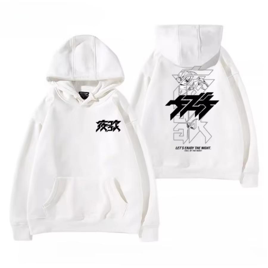 Anime CALL OF THE NIGHT Nazuna Nanakusa Grafická mikina s kapucí Unisex Muži Ženy Hip Hop Streetwear Vtipný potisk Pulovr Mikina Poleron Hombre
