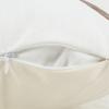 Faux Leather Pillow Case Waist Cushions Cover for Living Room Sofa Splicing Linen Throw Pillowcase Home Decoration