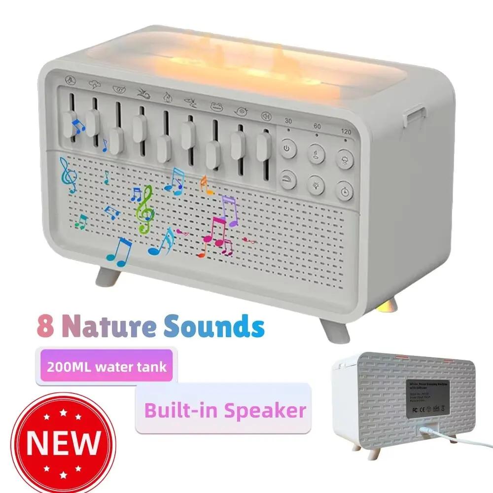 Aroma Humidifier with Sleep Aid Night Light White Noise Machine Ultrasonic Essential Oil Diffuser for Home Bedroom Atmosphere