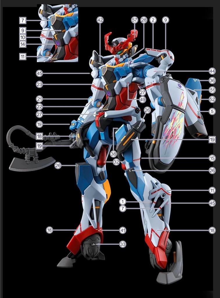 Decals for HG RG EG MG PG RE HiRM Robot MS Detail Up HG Fluorescent!! Water-slide (for 1/144 GQuuuuuuX) [Used]