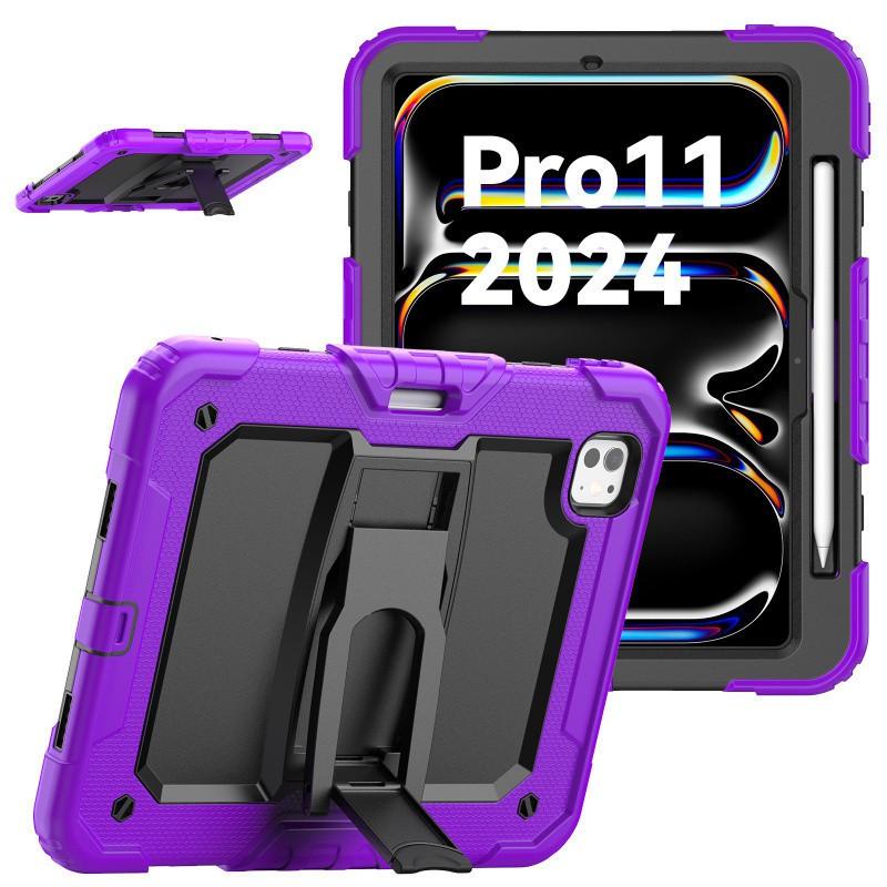 Silicone PC Full Coverage Case IPad Pro 11 Inch Air 6 With Shockproof Stand Anti-Scratch Design