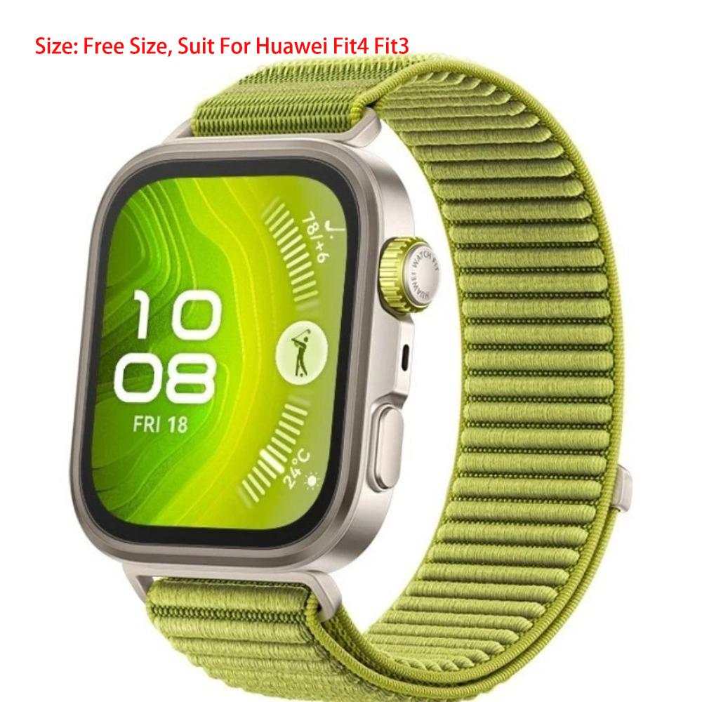 New 1:1 QuickLink Watch Strap for Huawei Watch Fit 4 Nylon Replacement Replacement Strap Elastic Loop Strap Women