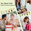 5/7/8Pcs Mini Ceramic Vase Refrigerator Magnet Home Office Kitchen Locker Fridge 3D Miniature Flower Vase Pot Magnetic Decoration Ornament