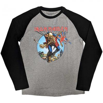 Iron Maiden Unisex Adult Trooper Burst Raglan T-Shirt