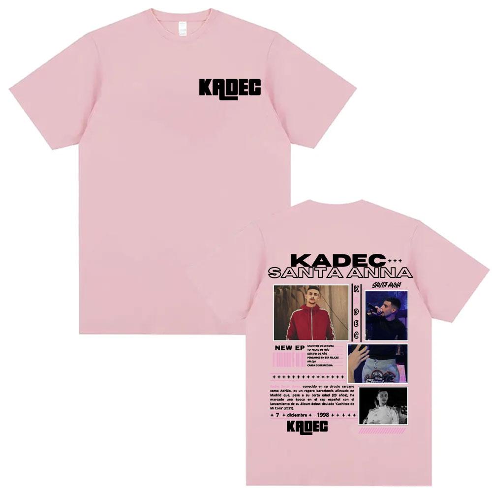 2025 Summer Rapper Kadec Santa Anna Tour Men Women High Quality  Oversized T-shirts Vintage 100% Pure Cotton Printed T-shirt