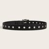 Star Eye Rivet Studded Belt For Men and woman Gothic Pin Buckle Fashion Casual Punk Pu Leather Waistband Y2K Hip Hop Jeans Belt