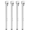 Pakabi Furniture Table Legs, Adjustable Metal Furniture Legs, DIY Support Feet, F-Shaped Iron Legs with Extendable Clamp Base for Dining Desks and Com