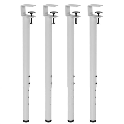Pakabi Furniture Table Legs, Adjustable Metal Furniture Legs, DIY Support Feet, F-Shaped Iron Legs with Extendable Clamp Base for Dining Desks and Com