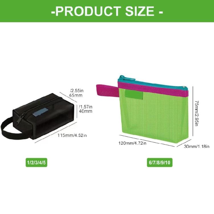Portable Cosmetic Bag Large Capacity Nylon Mesh Bag Makeup Organiser Storage Pouches For Jewelry Cosmetics Supplies