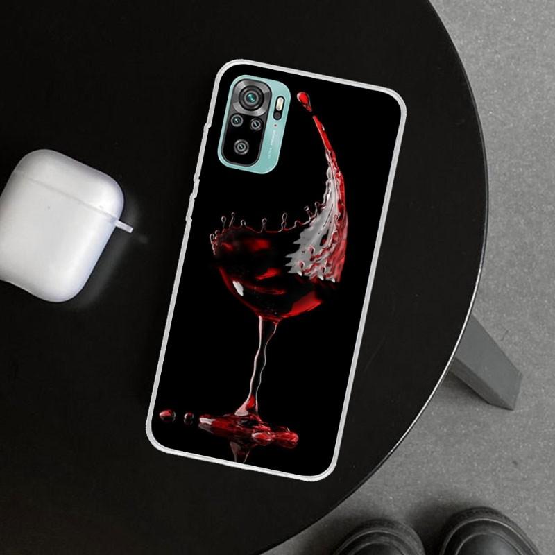 

Чехол для телефона Coffee Wine Cup для Xiaomi 12 11T 10 9 Redmi Note 10 10S Pro Redmi 9 9A 8 Прозрачный чехол для телефона Redmi 7A