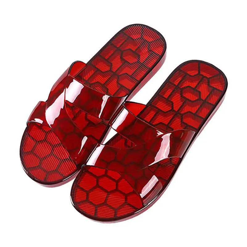 

Модные мужские тапочки домашние плоские для ходьбы по дому шиацу мужская обувь ПВХ комнатные шлепанцы для ванной маскулино оригинальный дизайнерский люксовый взрослый 45