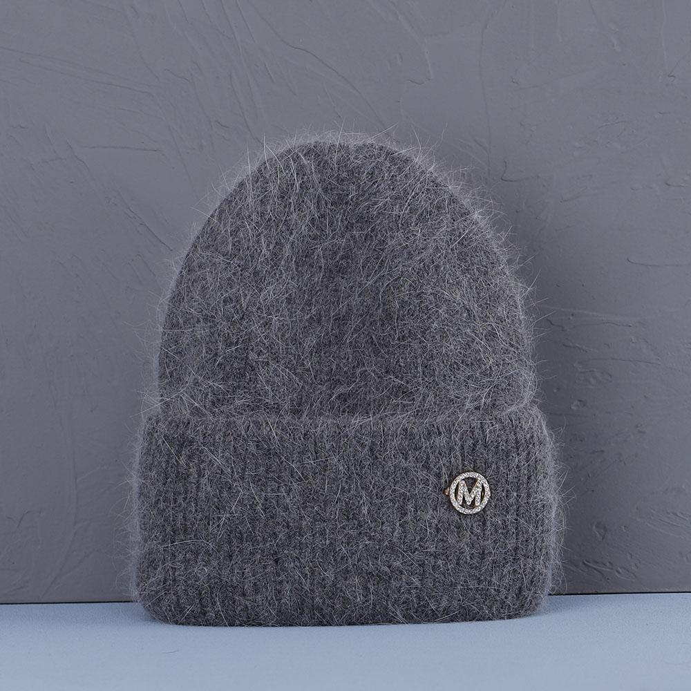 2023 new  Hot Selling Winter Hat Real Rabbit Fur Winter Hats For Women Fashion Warm Beanie Hats Solid Adult Cover Head Cap