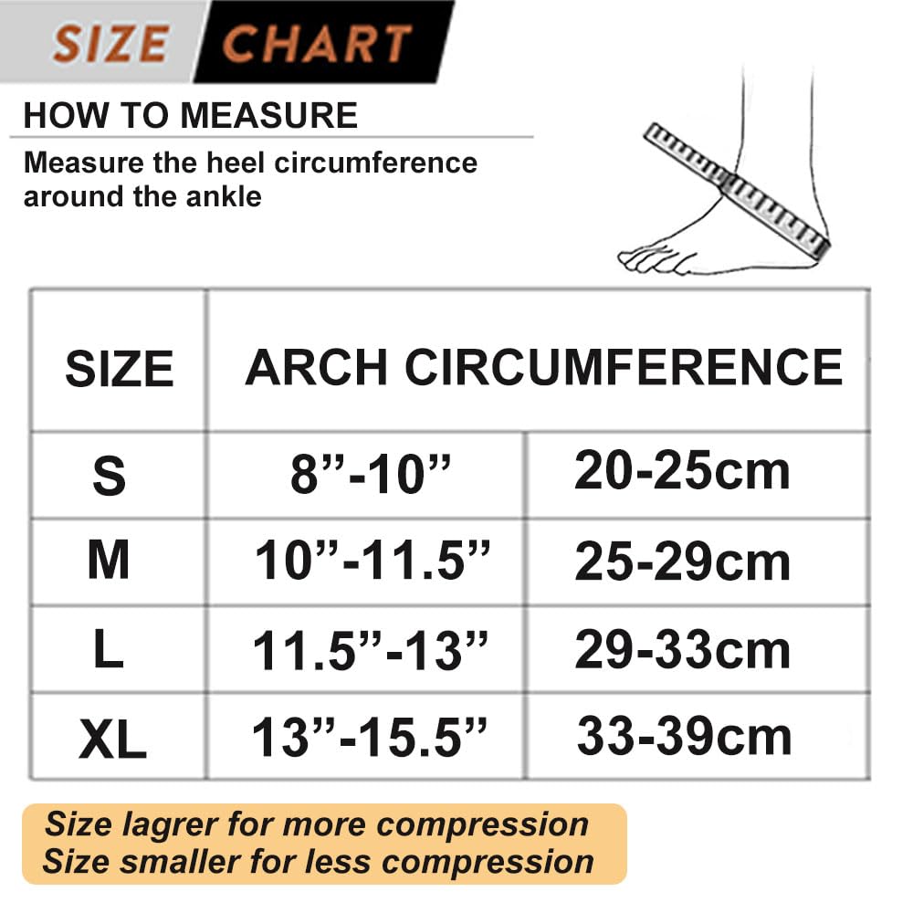 1Pcs Copper Ankle Brace Support For Men & Women,Ankle Compression Sleeve Socks For Plantar Fasciitis,Sprained,Achilles Tendon