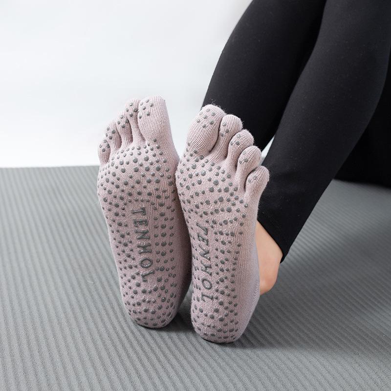 Ladies Spring and Summer New Cross-strap Backless Professional Non Slip Sports Pilates Yoga Socks