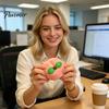Soft Squeeze Ball Snow Peach Slow-Rising Toy Realistic Fruit-Shaped PU Fidget Relaxation for Stress Relief Novelty Decompression Gadget Kids