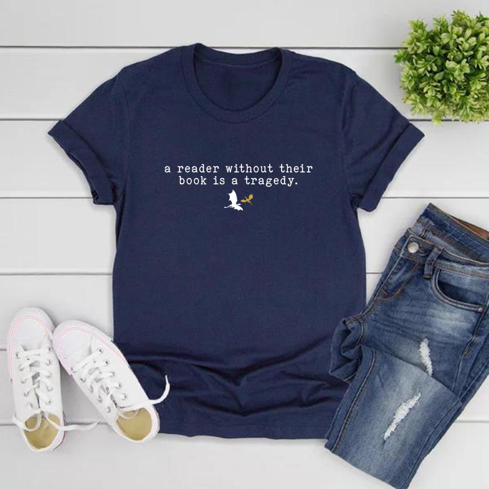Dragon T-Shirt Reader Without Their Book Tshirt Fourth Wing Shirt Unisex Short Sleeve Graphic Tees Bookish Gift Women Clothes