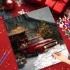 1pc Painting By Numbers Christmas Gift Small Red Car Picture Drawing Coloring For Home Decor Indoor Wall Decoration 40x50cm/16x20inch Without Frame
