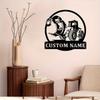 Heavy Equipment Metal Wall Art Personalized Excavator Sign Interior Ornament Festive Gift