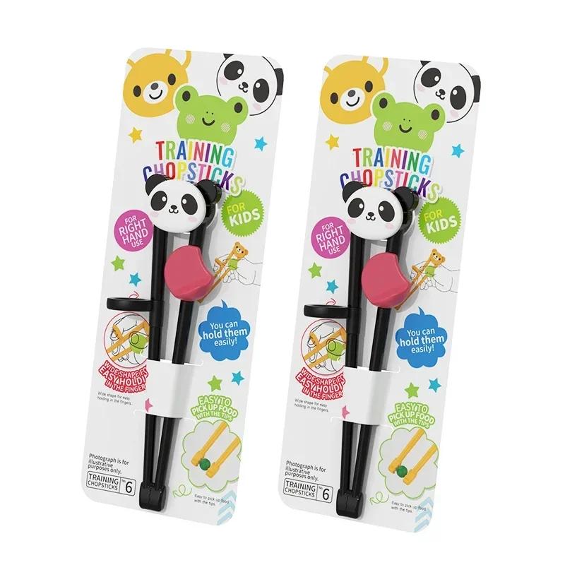 Cartoon Animal Chopsticks For Children Cute Bear Panda Elementary Learning Chopstick Baby Kids Training Tableware Food Sticks