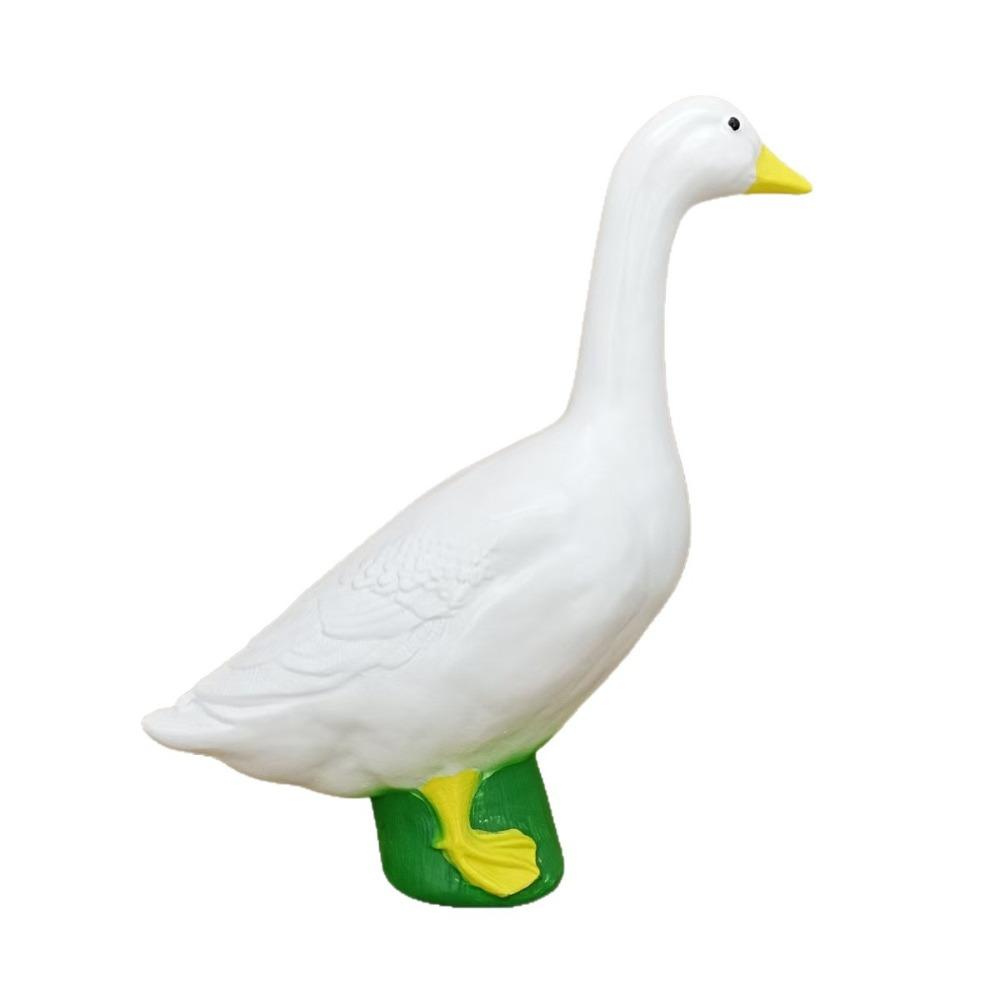 Resin Goose Figurine Lifelike Desktop Ornament Garden Decoration Miniature Sculpture  Office