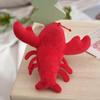Cute Cartoon Lobster Headband and Keychain Set - Hair Tie, Brooch, and Bag Accessory