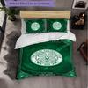 Celtic FC Themed Bedding 3Pcs Duvet Cover Set Decorative Bed Linen For Teen Room Home Decoration
