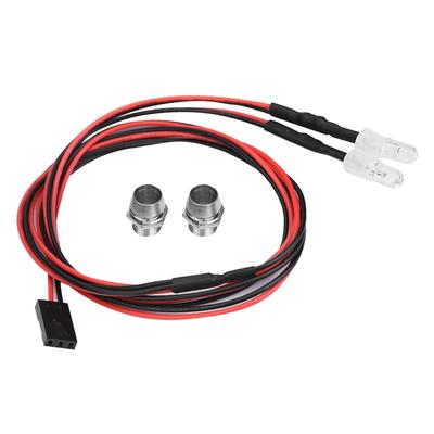 2 ADET 5mm Far RC Aksesuarı LED Işıklar 110 Model Drift Araba Araç için (12# Kırmızı Işık)