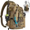 Cross-Border Waterproof Fishing Gear Backpack: Lightweight, Single-Shoulder Bag with Rod Strap & Storage Rack.
