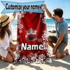 Asciugamano da Spiaggia Personalizzato con Nome Liverpool F.C., per Viaggio Campeggio Festa in Spiaggia Decorazione Casa, Regalo di Compleanno per Famiglia e Amici