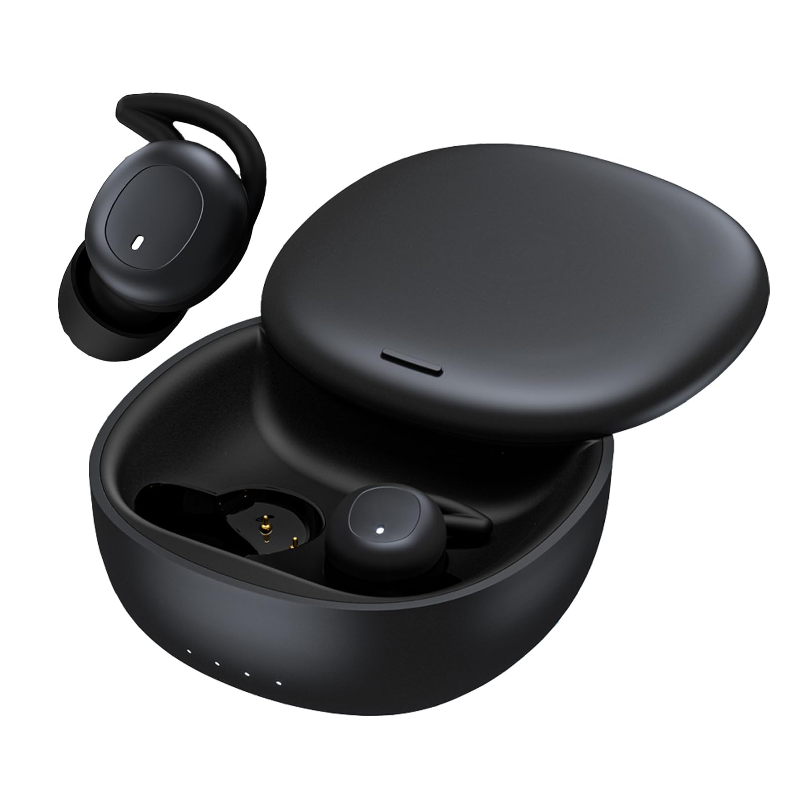 

Damipow Sleep Sleep Single Ultra Lightweight Battery Level Ultra High Sound Left and Right Separate Sound Headphones, Earphones, Painless, Wireless, чорний