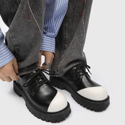 Нові невеликі шкіряні британські черевики дербі на товстій підошві 39-44