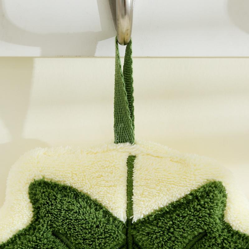 Leaf Hand Towel Absorbent Kitchen Towel Soft Towel For Hands Bathroom Hanging Towels Handkerchief Towels Wash Hands Towels