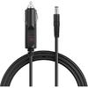 DC5.5x2.1mm Male To 12V Car Cigarette Lighter Plug 18AWG Cable with LED, for Cars, Trucks, Buses (4.9 FT)
