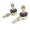 110-250cc Steering Ball Joint Replacement Set for Go Kart Front End Service, 10mm Main Pin Hole, 28mm Threaded End Length, Pair for Linkage Repair
