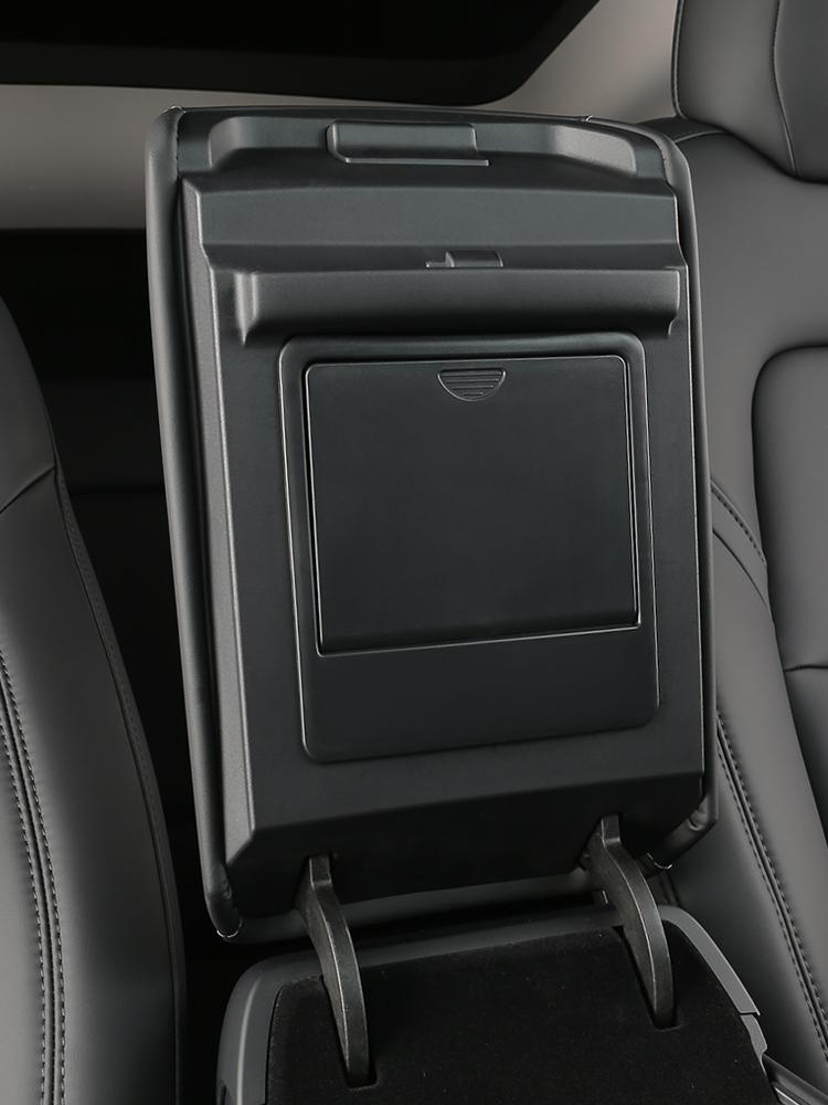 For Tesla Model 3 Y 2019~2025 Car Center Console Armrest Case Button Hidden Keys Card Storage Box Kit Organizer Case Accessories