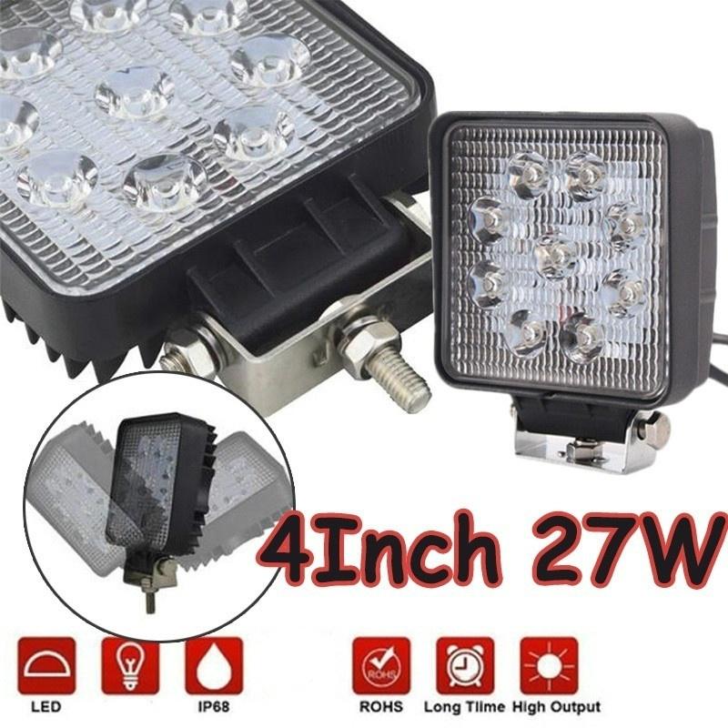 Buy 27W LED Work Light Car Accessories Light Bar Waterproof Offroad