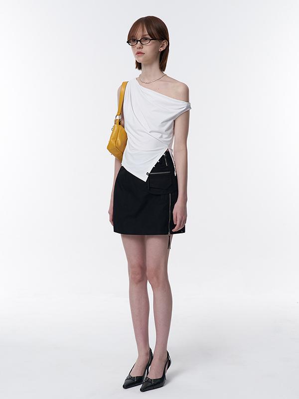 Kirsh Cutout Cover-Up Skirt [Black]