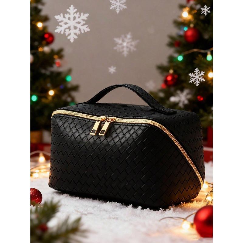 

1 шт. Женская роскошная высококачественная косметичка 1pc&M Black разноцветный