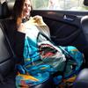 1 Stück Haifisch-Druck Leichte Flanelldecke, Bequeme und Warme Decke, für Camping Sofa Bett und Couch Büro, Geschenk