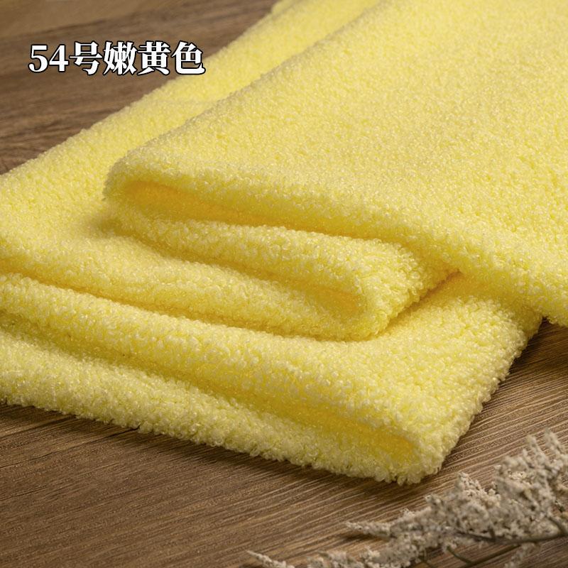 Teddy Plush Fabric Elasticity Soft By The Meter for Toys Pet Nest Cushion Handmade DIY Sewing Faux Lamb Fur Cloth Beige White