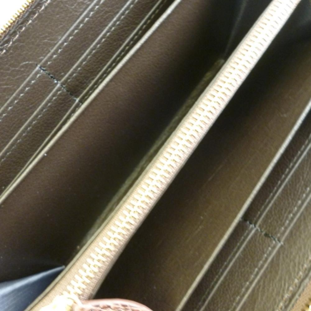 Santa Maria Genuine Leather Men's and Women's Long Wallet with Zipper, Brown