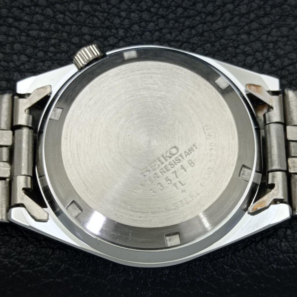 REFURBISHED AUTOMATIC SEIKO 5 MENS WATCH JAPAN MADE WHITE DIAL CUSTOM A440137-2 QV90-a440137