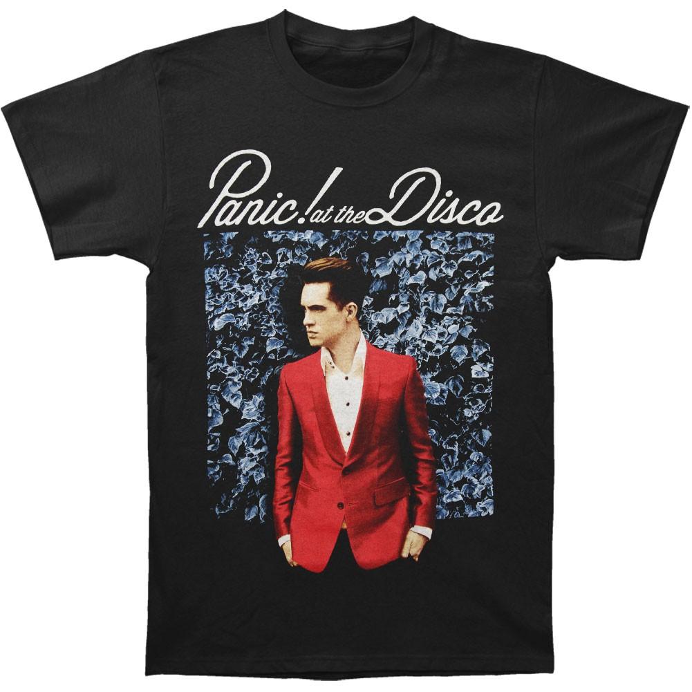 Men s Panic! At The Disco Blue Wall Slim Fit T-shirt Small Black L